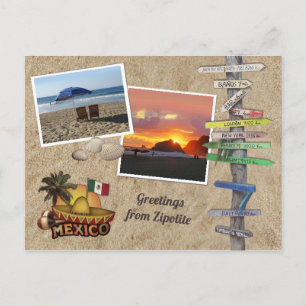 Grüße aus Zipolite, Mexiko Postkarte