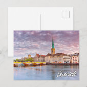 Grüße aus Zürich, Schweiz Postkarte (Vorne/Hinten)