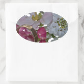 Grüße - Beifall Ovaler Aufkleber (Tasche)