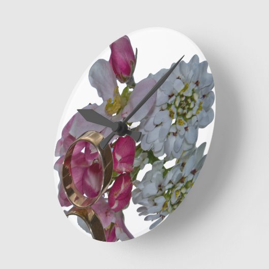 Grüße - Beifall Runde Wanduhr (Winkel)