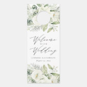 Grüße Blume Hochzeitsempfang/nicht stören Türanhänger (Vorderseite)