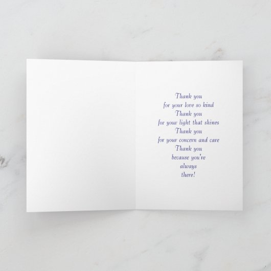 Grüße Dankeskarte (Innenseite)