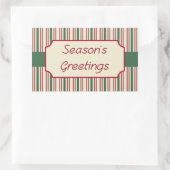 Grüße der Jahreszeit Rechteckiger Aufkleber (Tasche)