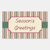 Grüße der Jahreszeit Rechteckiger Aufkleber (Vorderseite)