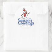 Grüße der Jahreszeit Runder Aufkleber (Tasche)