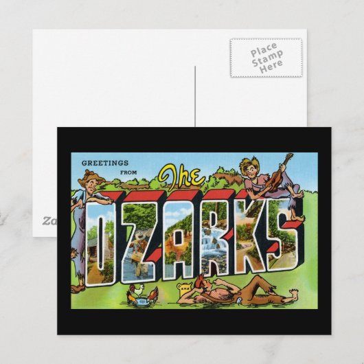 Grüße der Ozarks Postkarte (Vorne/Hinten)