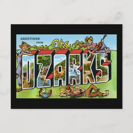 Grüße der Ozarks Postkarte (Vorderseite)