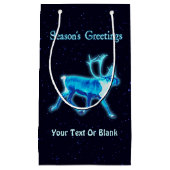 Grüße der Saison - Blaue Karibik (Reindeer) Kleine Geschenktüte (Vorderseite)