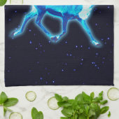 Grüße der Saison - Blaue Karibik (Reindeer) Küchentuch (Gefaltet)