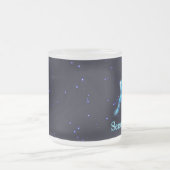 Grüße der Saison - Blaue Karibik (Reindeer) Mattglastasse (Mittel)