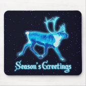 Grüße der Saison - Blaue Karibik (Reindeer) Mousepad (Vorne)