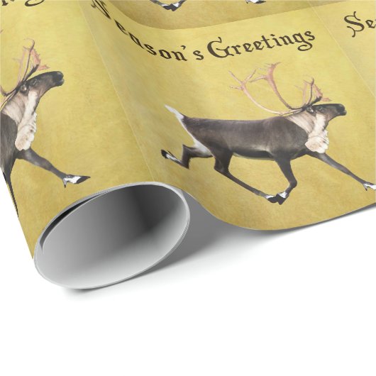 Grüße der Saison - Bull Caribbean Geschenkpapier (Rolleneckpunkt)