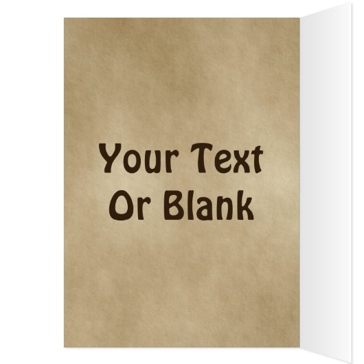 Grüße der Saison - Bull Moose auf altem Papier (Innen (Links))