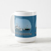 Grüße der Saison - Chatham Harbour Boats Kaffeetasse (Vorderseite Links)