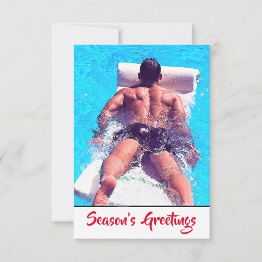 Grüße der Saison Dankeskarte (Vorderseite)