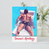 Grüße der Saison Dankeskarte (Stehend Vorderseite)