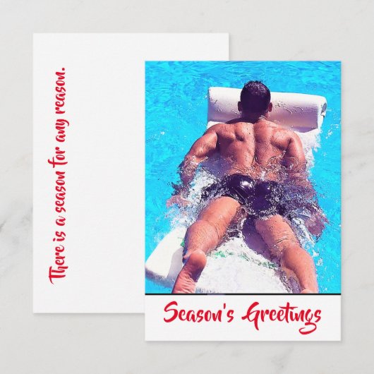 Grüße der Saison Dankeskarte (Vorne/Hinten)