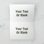 Grüße der Saison - Dunkler Wald Feiertagskarte (Innenseite)