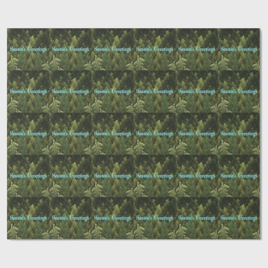 Grüße der Saison - Dunkler Wald Geschenkpapier (Flach)