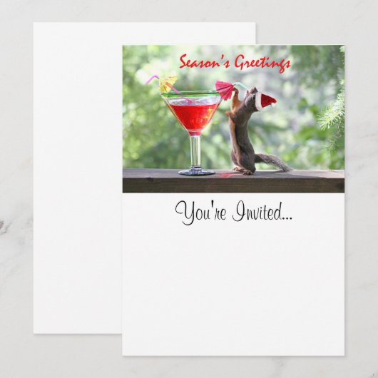 Grüße der Saison Einladung (Vorne/Hinten)