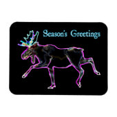 Grüße der Saison - Elektrische Elche Magnet (Horizontal)