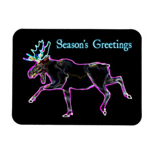 Grüße der Saison - Elektrische Elche Magnet