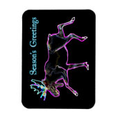 Grüße der Saison - Elektrische Elche Magnet (Vertikal)