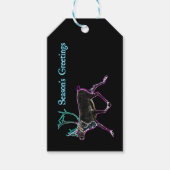 Grüße der Saison - Elektrische Karibik Geschenkanhänger (Vorderseite)