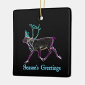 Grüße der Saison - Elektrische Karibik Keramikornament (Links)