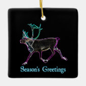 Grüße der Saison - Elektrische Karibik Keramikornament (Vorderseite)