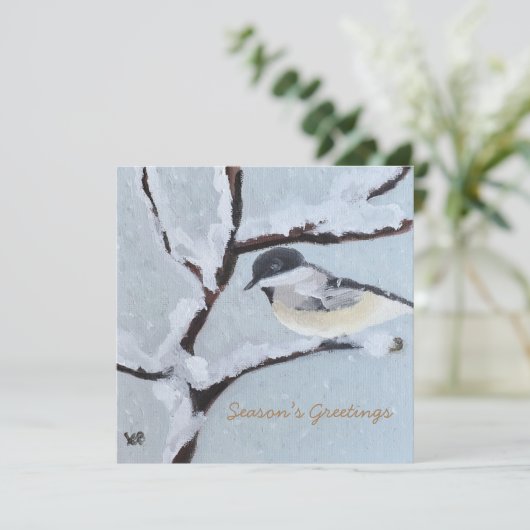 Grüße der Saison Feiertagskarte (Stehend Vorderseite)