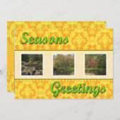 Grüße der Saison Feiertagskarte (Vorne/Hinten)