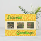 Grüße der Saison Feiertagskarte (Stehend Vorderseite)