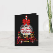 Grüße der Saison Feiertagskarte (Vorderseite)