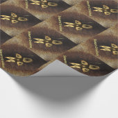 Grüße der Saison - Fraktal Inuit Hunter Geschenkpapier (Ecke)