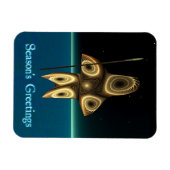 Grüße der Saison - Fraktal Inuit Hunter Magnet (Horizontal)