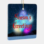 Grüße der Saison - Jack Frost Keramikornament (Rechts)