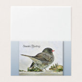 Grüße der Saison - Junco - Leere (Außenseite Aufgefaltet)