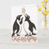 Grüße der Saison! Karte (Gelbe Blume)