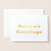 Grüße der Saison (Leere Innenseite) Folienkarte (Vorderseite mit Umschlag)