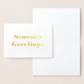 Grüße der Saison (Leere Innenseite) Folienkarte (Anzeige)