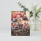 Grüße der Saison Moderne 3 FOTO Collage Gruß Postkarte (Stehend Vorderseite)