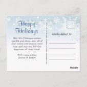 Grüße der Saison Moderne 3 FOTO Collage Gruß Postkarte (Rückseite)