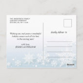 Grüße der Saison Modernes 2-FOTO Gruß Postkarte (Rückseite)