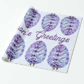 Grüße der Saison Pinecone Wrapping Paper Geschenkpapier (Ungerollt)