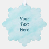 Grüße der Saison - Polar Bear Paw Print Ornament Karte (Rückseite)