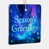 Grüße der Saison - Qaanaq - Nordlichter Keramikornament (Rechts)