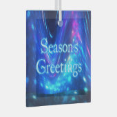 Grüße der Saison - Qaanaq - Nordlichter Ornament Aus Glas (Vorderseite Rechts)