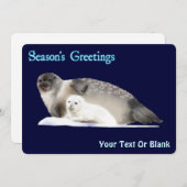 Grüße der Saison - Ringed Siegel Feiertagskarte (Vorne/Hinten)