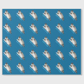 Grüße der Saison - Ringed Siegel Geschenkpapier (Flach)